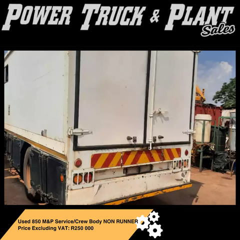 Isuzu Other trucks 850 M&P Service/Crew Body NON RUNNER