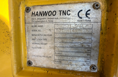 2007 Hanwoo Demolition Static Mount Pulverisor - Demolition Tool